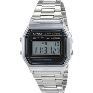 Casio A158WEA-1EF Digital Retroklocka Silver Armband