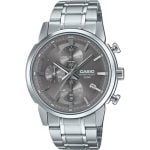 casio elegant silver quartz herrklocka