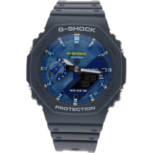 Casio g-shock classic ga-2100as-2aer 45 mm digital quartz mineralglas blue casio g-shock classic ga-2100as-2aer 45 mm digital quartz mineralglas blue
