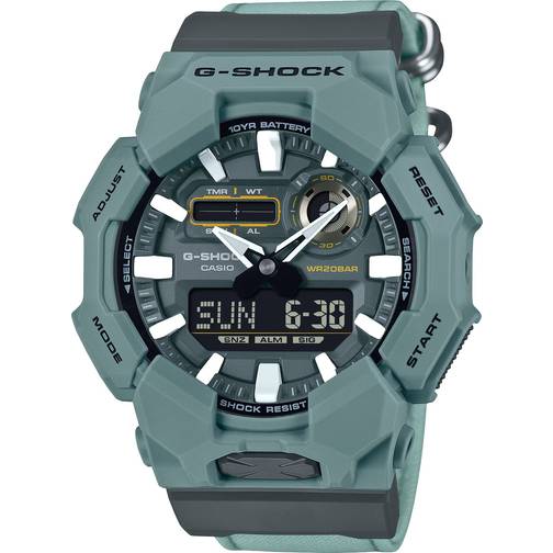 Casio g-shock ga-010ce-2aer grön analog digital mix herrklocka casio g-shock ga-010ce-2aer grön analog digital mix herrklocka