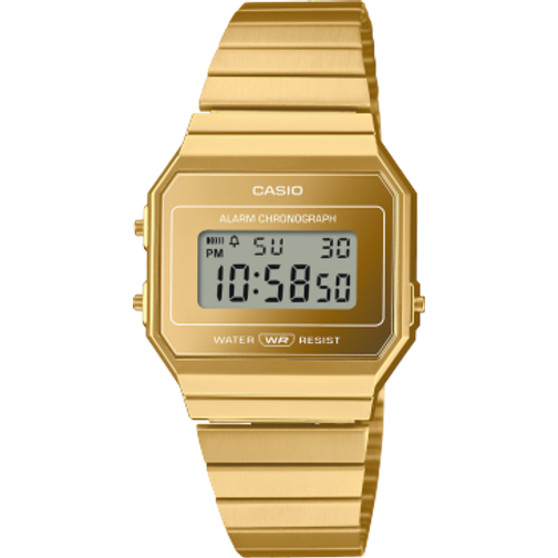 Casio vintage a700wevg-9aef guld digitalt damklocka casio vintage a700wevg-9aef guld digitalt damklocka