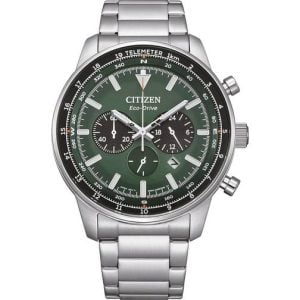 Citizen Chronograph Eco-Drive grön urtavla CA4500-91X