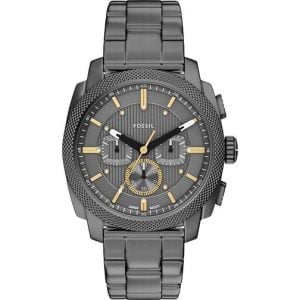 Fossil Analog Klocka Guld Silvergrå Svart Vit