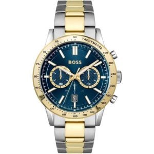 HUGO BOSS Herrklocka Quartz Allure Chronograph Bicolor Blue Dial