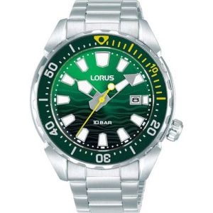 Lorus Mens RH949RX9 41 mm Analogt Quartz Mineralglas