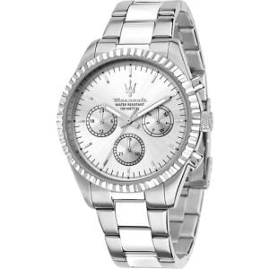Maserati Competzione R8853100041 Herr 43 mm Analogt Mineralglas Silver (11 mm)