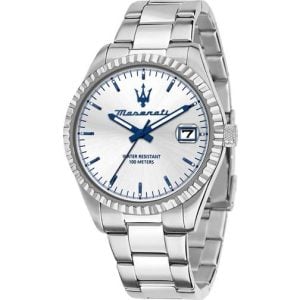 Maserati Competzione R8853100045 Herr 43 mm Analogt Mineralglas Silver (11 mm)