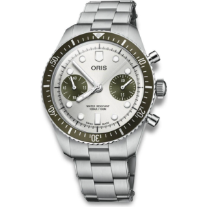 Oris Divers 65 Chronograph Analogt Safirglas Silver 20 mm