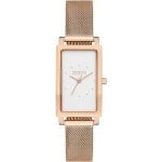 skagen 22mm skw3095 fyrkantig damklocka i rose
