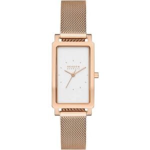 Skagen 22mm SKW3095 Fyrkantig damklocka i rosé