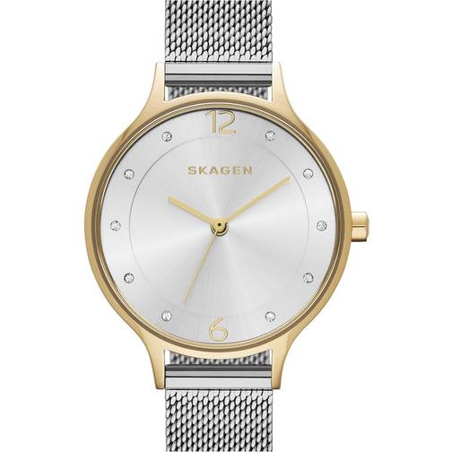 Skagen anita lille damklocka kvartsurverk med armband skagen anita lille damklocka kvartsurverk med armband