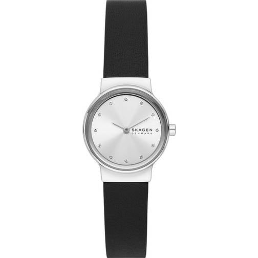 Skagen damklocka freja lille quartz/2 visare 26 mm boettstorlek med läderarmband skw3119, silver, one size skagen damklocka freja lille quartz/2 visare 26 mm boettstorlek med läderarmband skw3119, silver, one size
