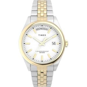 Timex Legacy Day and Date TW2V68500 Krämfärgad damklocka