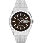 timex maens analog kvartsur med rostfritt staalrem tw2w62400 silver