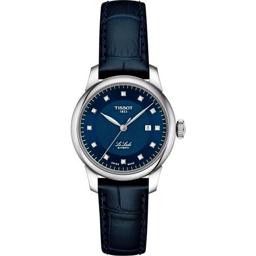 Tissot le locle 29mm blauwe leren band watch tissot le locle 29mm blauwe leren band watch