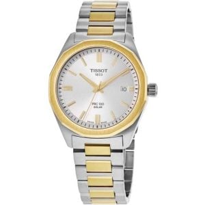 Tissot PRC 100 Solar Quartz 39mm Two Tone Bracelet Watch