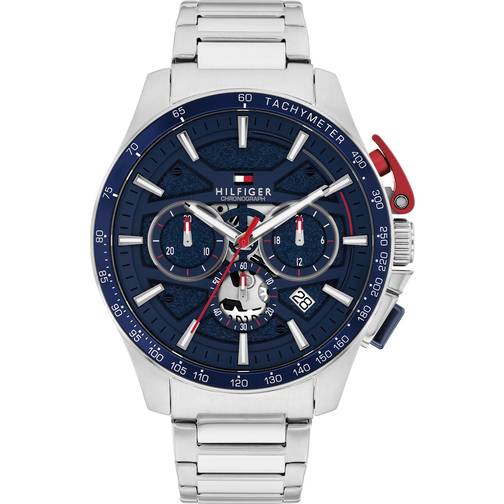 Tommy hilfiger bank 1792261 44 mm analogt mineralglas blå tommy hilfiger bank 1792261 44 mm analogt mineralglas blå