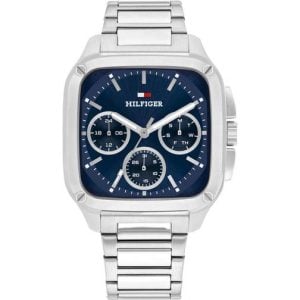 Tommy Hilfiger Blå Quartz Herrklocka Silver Rostfri Stål