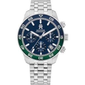 Tommy Hilfiger Stainless Steel Ombré Bezel Chronograph Watch TH85 Chrono