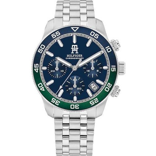 Tommy hilfiger stainless steel ombré bezel chronograph watch th85 chrono tommy hilfiger stainless steel ombré bezel chronograph watch th85 chrono