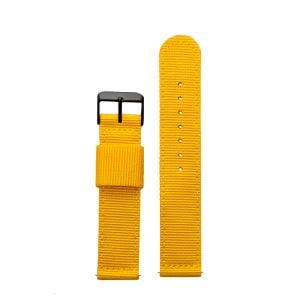 20mm Gult Nylon Klockband - Fjäderstift