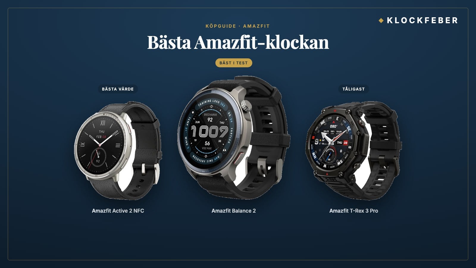bästa amazfit-klockan