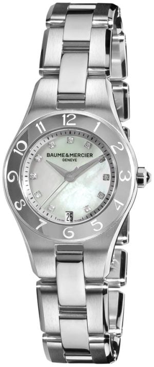 Baume & Mercier Damklocka M0A10011 Linea Vit/Stål Ø27 mm