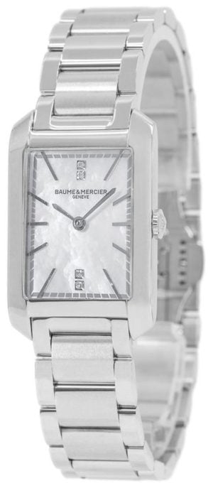 Baume & Mercier Damklocka M0A10474 Hampton Vit/Stål 35x22 mm