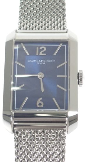 Baume & Mercier Herrklocka M0A10671 Hampton Blå/Stål 43x27 mm