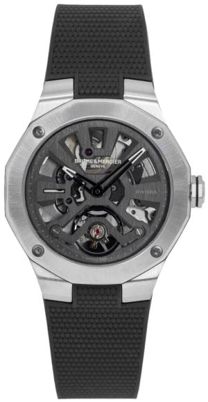 Baume & Mercier Herrklocka M0A10721 Svart/Gummi Ø42 mm