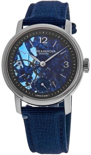 Baume & Mercier Herrklocka M0A10735 Classima Blå/Läder Ø42 mm