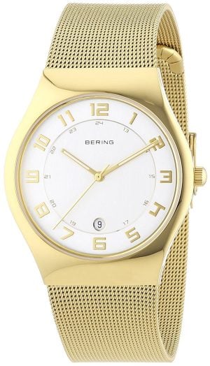 Bering Damklocka 11937-334 Classic Vit/Gulguldtonat stål Ø37 mm