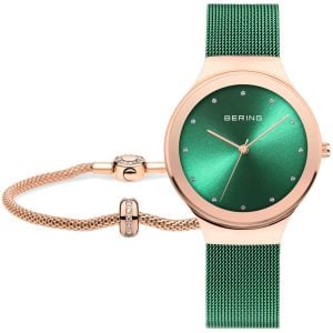 Bering Damklocka 12934-868-GWP Classic Grön/Stål Ø34 mm
