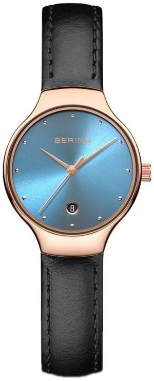 Bering Damklocka 13326-468 Classic Blå/Läder Ø15 mm