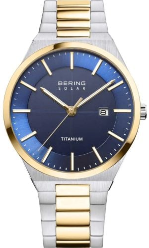 Bering Herrklocka 14439-717 Solar Blå/Titan Ø39 mm