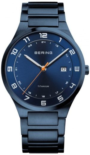 Bering Herrklocka 15139-797 Titanium Blå/Titan Ø39 mm