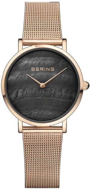 Bering Damklocka 15331-362 Classic Svart/Roséguldstonat stål Ø31 mm