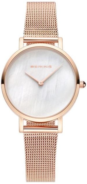 Bering Damklocka 15331-364 Classic Vit/Roséguldstonat stål Ø31 mm