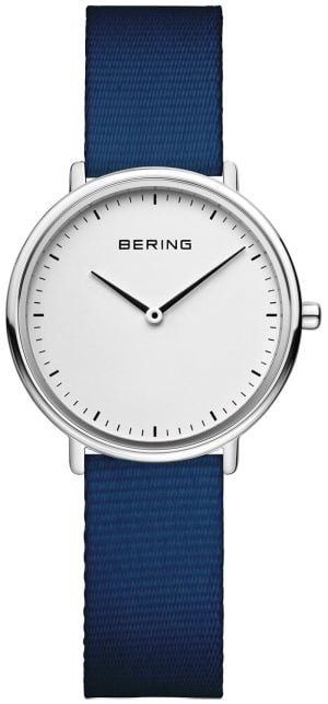 Bering Damklocka 15729-307 Classic Silverfärgad/Textil Ø29 mm