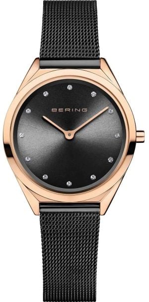 Bering Damklocka 17031-162 Classic Svart/Stål Ø31 mm