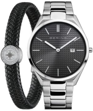 Bering Herrklocka 17240-702-GWP Ultra Slim Svart/Stål Ø40 mm