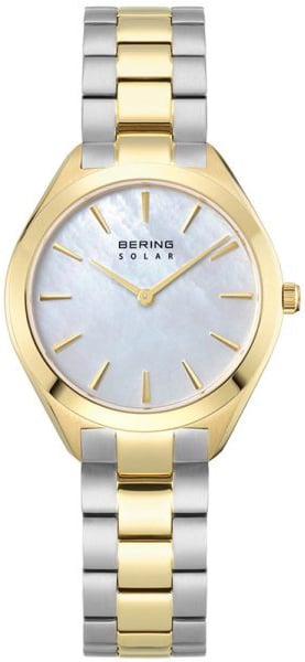 Bering Damklocka 17331-710 Solar Vit/Gulguldtonat stål Ø31 mm