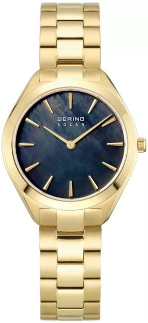 Bering Damklocka 17331-732 Solar Blå/Gulguldtonat stål Ø31 mm
