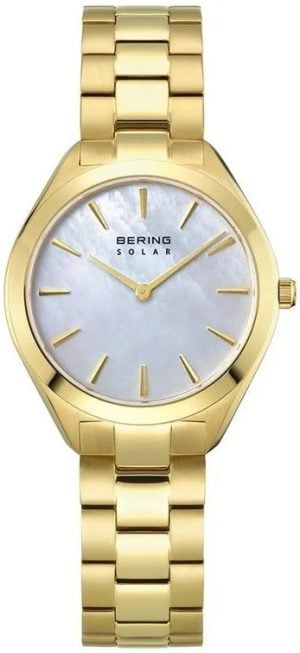 Bering Damklocka 17331-734 Solar Vit/Gulguldtonat stål Ø31 mm