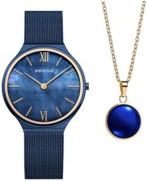 Bering Damklocka 18434-397-GWP Classic Blå/Stål Ø34 mm