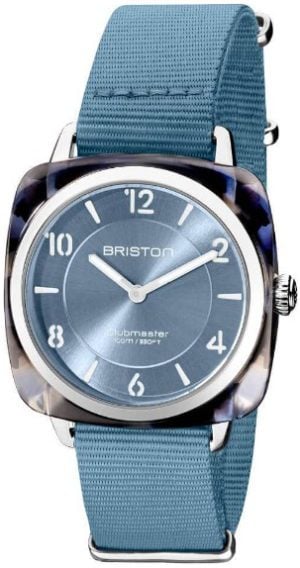 Briston Damklocka 21536-SA-UB-25-NIB Clubmaster Blå/Textil