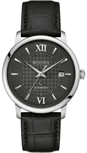 Bulova Herrklocka 96B441 Hudson Svart/Läder Ø39 mm
