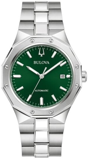 Bulova Herrklocka 96B464 Classic Grön/Stål Ø40 mm