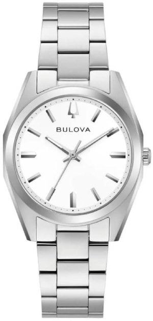 Bulova Damklocka 96L347 Surveyor Vit/Stål Ø31 mm