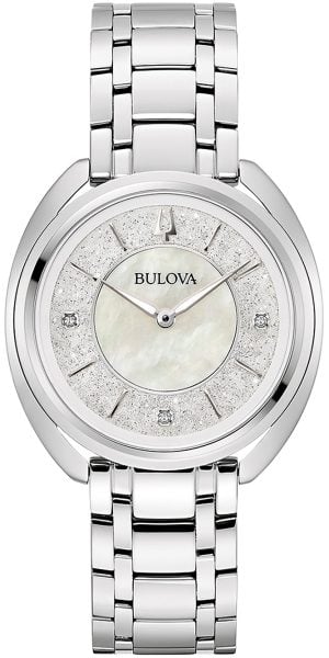 Bulova Damklocka 96P240 Classic Silverfärgad/Stål Ø35 mm